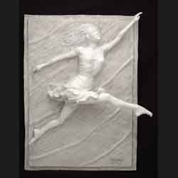 bas relief dance sculpture, entitled Flight