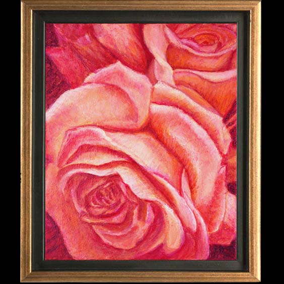Compassion, Floral Oil painting created by Carol Sakai