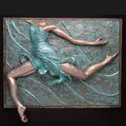 bas relief dance sculpture, entitled Swirl