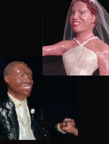 Dancing Forever wedding sculpture cake topper by Carol S Sakai
