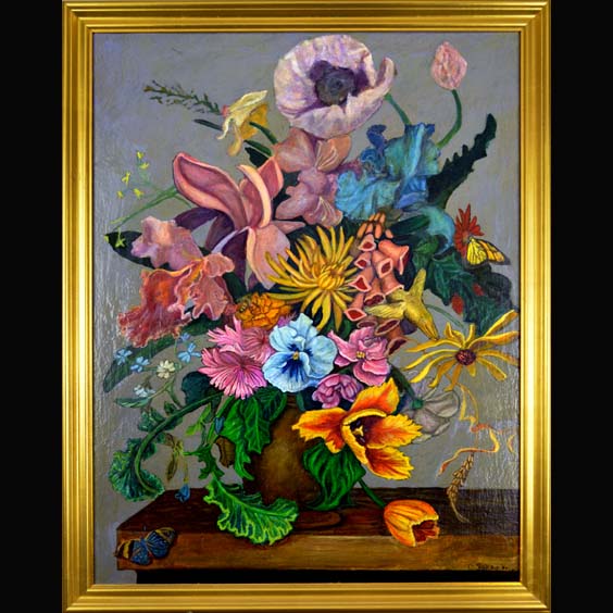 Floral Oil painting created by Carol Sakai