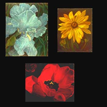 Floral Oil Paintings by Carol S Sakai