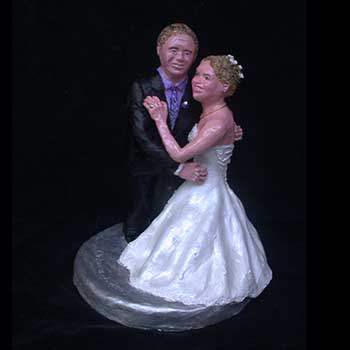 Las Vegas wedding sculpture cake topper by Carol S Sakai