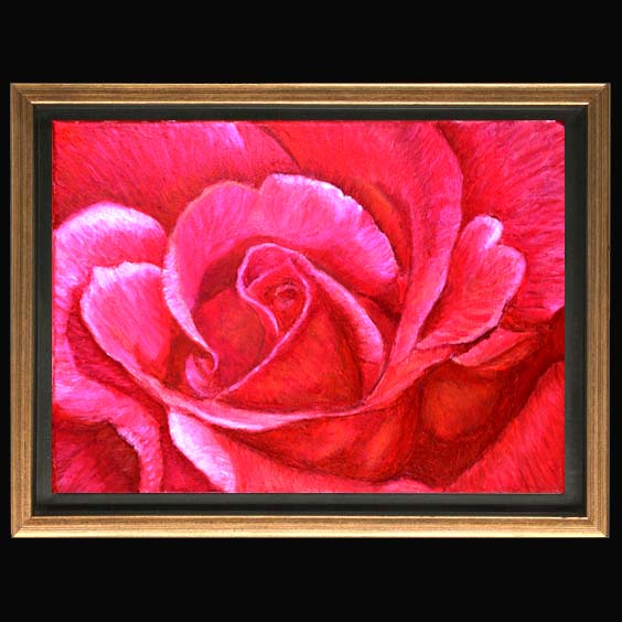 Compassion, Floral Oil painting created by Carol Sakai