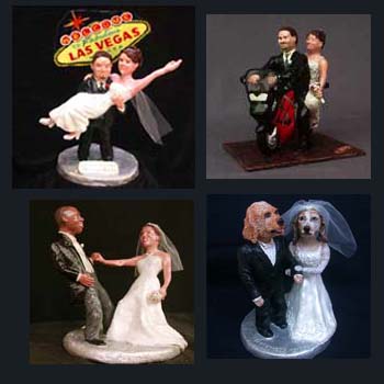 custom OOAK cake toppers figures sculptures by Carol Sakai