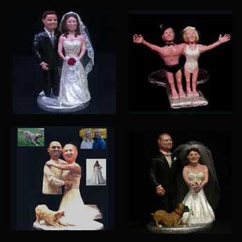 custom OOAK cake toppers figures sculptures by Carol Sakai